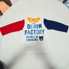 新品タグ付　ミキハウス ダブルB ロンT 80 マルチカラー ビーくん