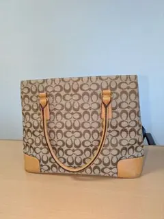 トートバッグ ベージュ/ブラウン 中型