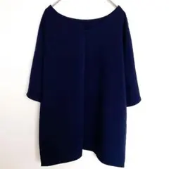 ロペピクニック　カットソー　トップス　ドルマンスリーブ　Vネック　ネイビー　38