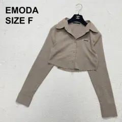 【美品】エモダ　カットオフクロップドシャツ　グランジ　短丈　平成ギャル（209）のサムネイル