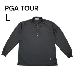 【​PGA TOUR】 吸汗速乾 長袖ポロシャツ ゴルフウェア L【150】