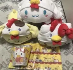 サンリオ当たりくじ　ローソン　ぬいぐるみ　セット　からあげクン