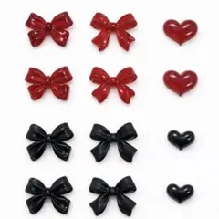 ネイルパーツ リボン 12個 デコ素材