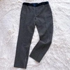 美品　ビアッジョブルー ギンガムチェック パンツ 通勤 テーパードのサムネイル