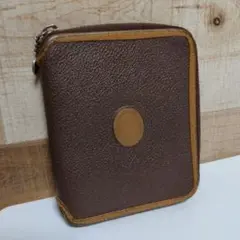 トラサルディ　ブラウン　レザー　二つ折り財布