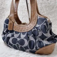 COACH archive denim signature totebag