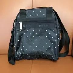 ショルダーバッグ ブラック ドット