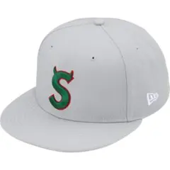 7 1/4 Supreme Devil S Logo New Era Grey
