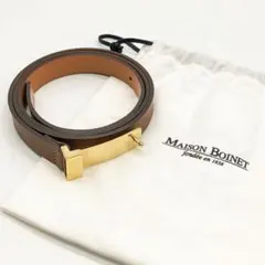 新品】MAISON BOINET / カーフレザーベルト 28mm（ブラウン） - メルカリ