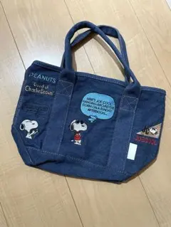スヌーピー　デニムトートバッグ