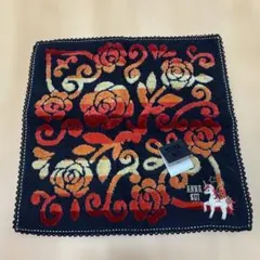 ハンカチ　ANNASUI アナスイ　赤　オレンジ　ユニコーン