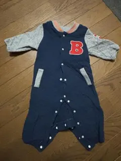 ベビー ロンパース ネイビー グレー 70〜80cm