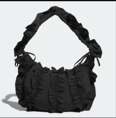 韓国限定】adidas フリル ショルダーバッグ ブラック - メルカリ