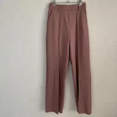 ピンク ワイドパンツ