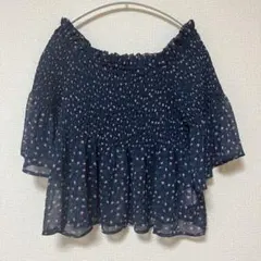 【美品】wcloset 花柄　ブラウス　オフショルダー