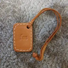 fes 　レザー タグ 　キャメル