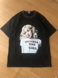 Black pink LOSEグラフィックTシャツ