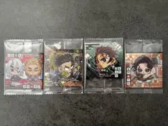 【４点セット】にふぉるめーしょん 鬼滅の刃ディフォルメシールウエハース 其ノ十四