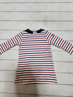 MIKI HOUSE ストライプ長袖Tシャツ 90