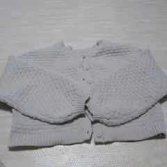 訳あり【mily bilet】2wayぽこぽこ軽量クロップド丈ニットカーディガン