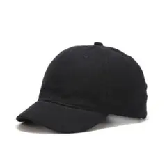 新品 男女兼用 黒 帽子 キャップ アンパイアキャップ 短つば
