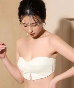 aimerfeel ストラップレスブラ D65 ホワイト