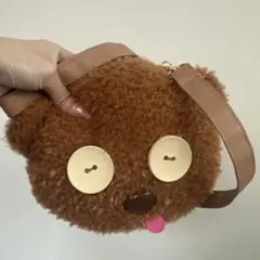 クマ顔デザイン ショルダーバッグ
