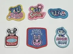 ✴︎エンジェルブルー✴︎刺繍ステッカー　6個セット