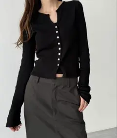 CANAL JEAN キャナルジーン El mar リブスキッパーカーディガン