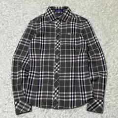 【未使用級】BURBERRY BLUE LABELノバチェック柄 38 M BURBERRY BLUE LABEL - 【中古】 バーバリーブルーレーベル 半袖
