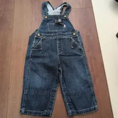日曜日まで　ミキハウス デニムオーバーオール 80