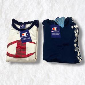 新品未使用 タグ付 Champion キッズ150 Tシャツ2枚セット 長袖のサムネイル