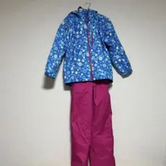 DESCENTE スキーウェア 上下セット 160cm 雪柄