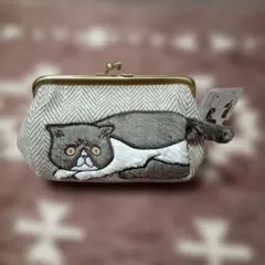 ㉖新品タグ付きノアファミリー ブリティッシュ ヘリンボーンポーチ