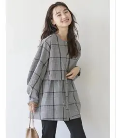 【美品】AMERICAN HOLIC サッカーワントーンティアードチュニック