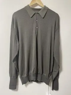美品 オーラリー カシミヤシルクニットスキッパーポロ 24SS 完売モデル