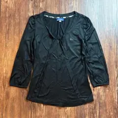 【古着】BURBERRY BLUE LABEL リボン付き カットソー ボウタイ