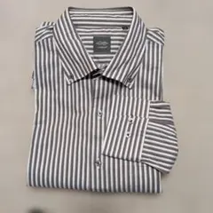 D'URBAN メンズ 長袖シャツ ストライプのサムネイル