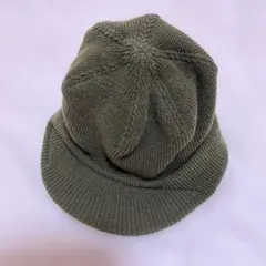 オリーブグリーン ニットキャップ
