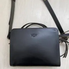 TIDEWAY レザー ショルダーバッグ 2WAY ブラックのサムネイル