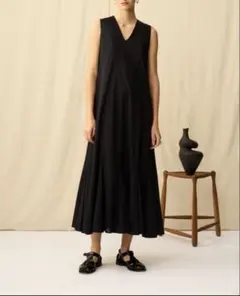 MARIHA マリハ　夏の月影のドレス　ノースリーブワンピース　size34 黒
