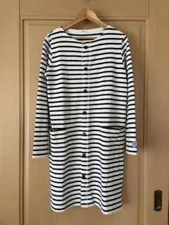 オーチバル　ORCIVAL ボーダーロングカーディガン ネイビー　サイズ1