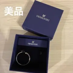 美品　スワロフスキー　フープピアス　片耳