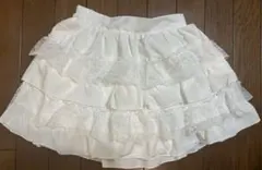 グレイル　インパン裏地付きレースフリルティアードミニスカート[tu1459] Ｌ