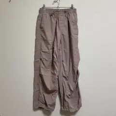 〈UNIQLO〉 パラシュートパンツ/カーゴパンツ(ピンク)