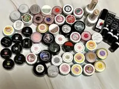 ジェルネイル まとめ売り カラージェル、マグネットジェル、アートジェル等 57点