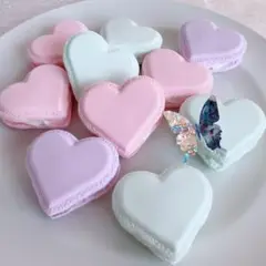 マカロンパーツ　Happy ハート　バタフライ