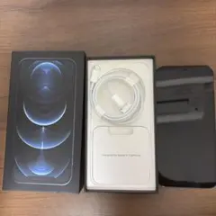 iPhone 12 Pro Max 256GB 箱・未使用純正ケーブル付 ブルー - メルカリ