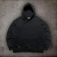 【美品】CLUCT ツバメ ワンポイント刺繍 プルオーバーパーカー 黒 XL