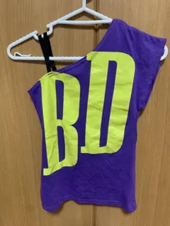 BABYDOLL DEEP ワンショルダー Tシャツ パープル Sのサムネイル
